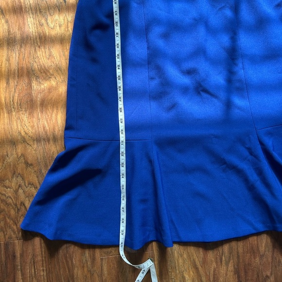 Evan Picone A-line Dress Women’s Size 14 Cobalt Blue Sleeveless Career Casual - Picture 7 of 8